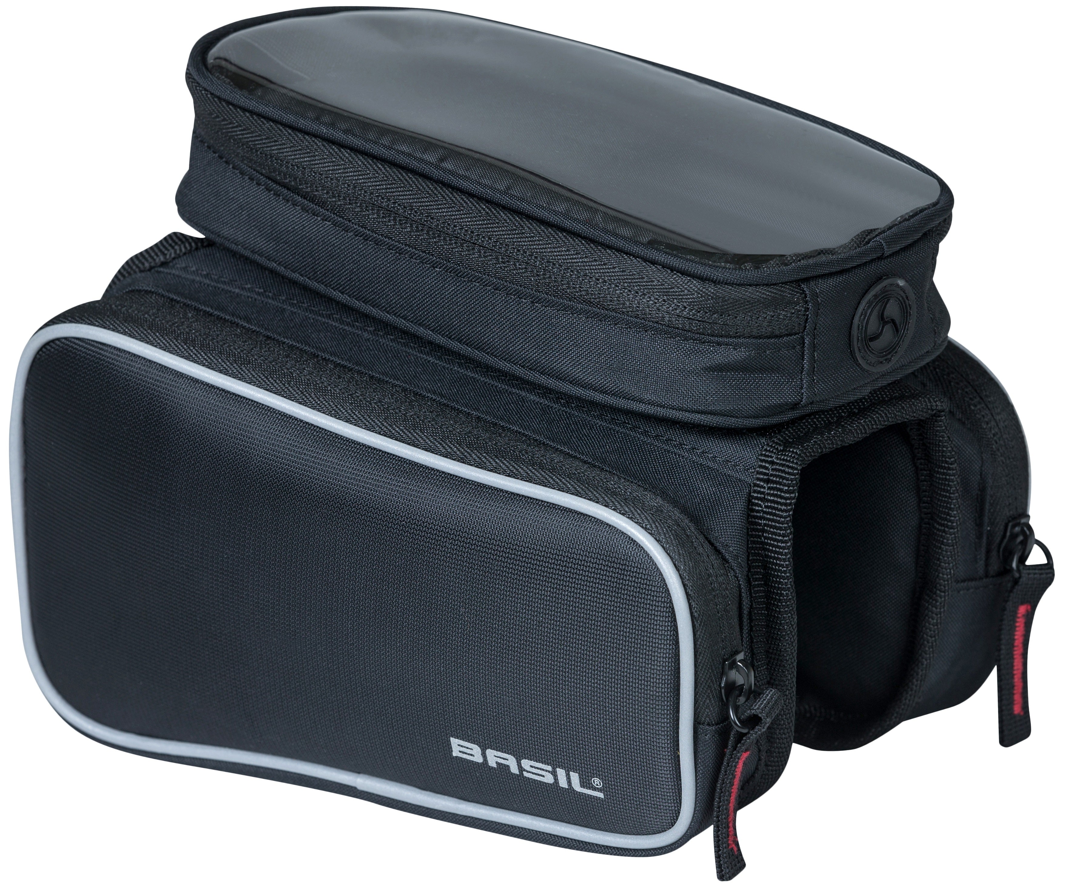 Frametas Basil Top Tube Sport Design Double 1,5 liter 20 x 13 x 17 cm - zwart