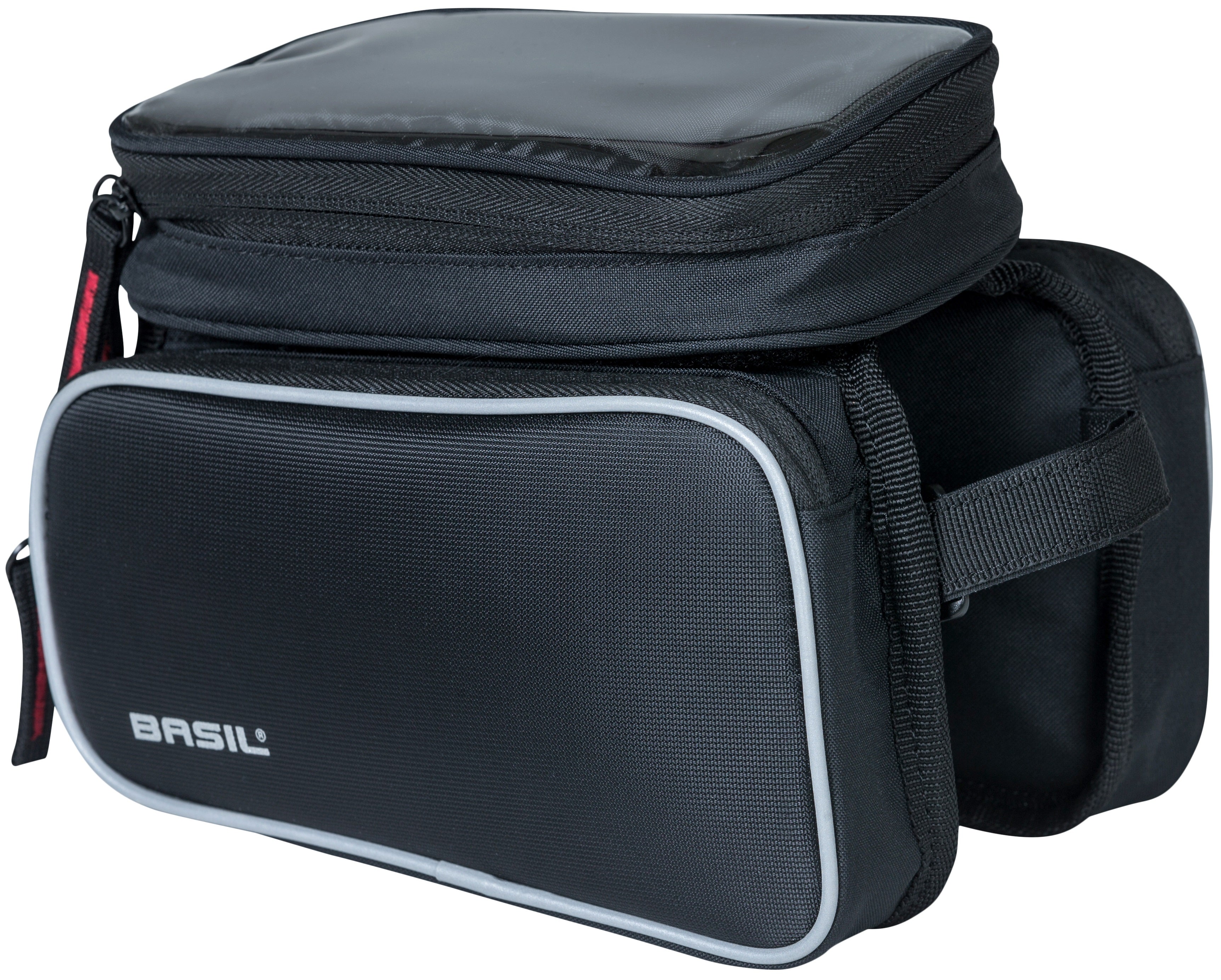 Frametas Basil Top Tube Sport Design Double 1,5 liter 20 x 13 x 17 cm - zwart