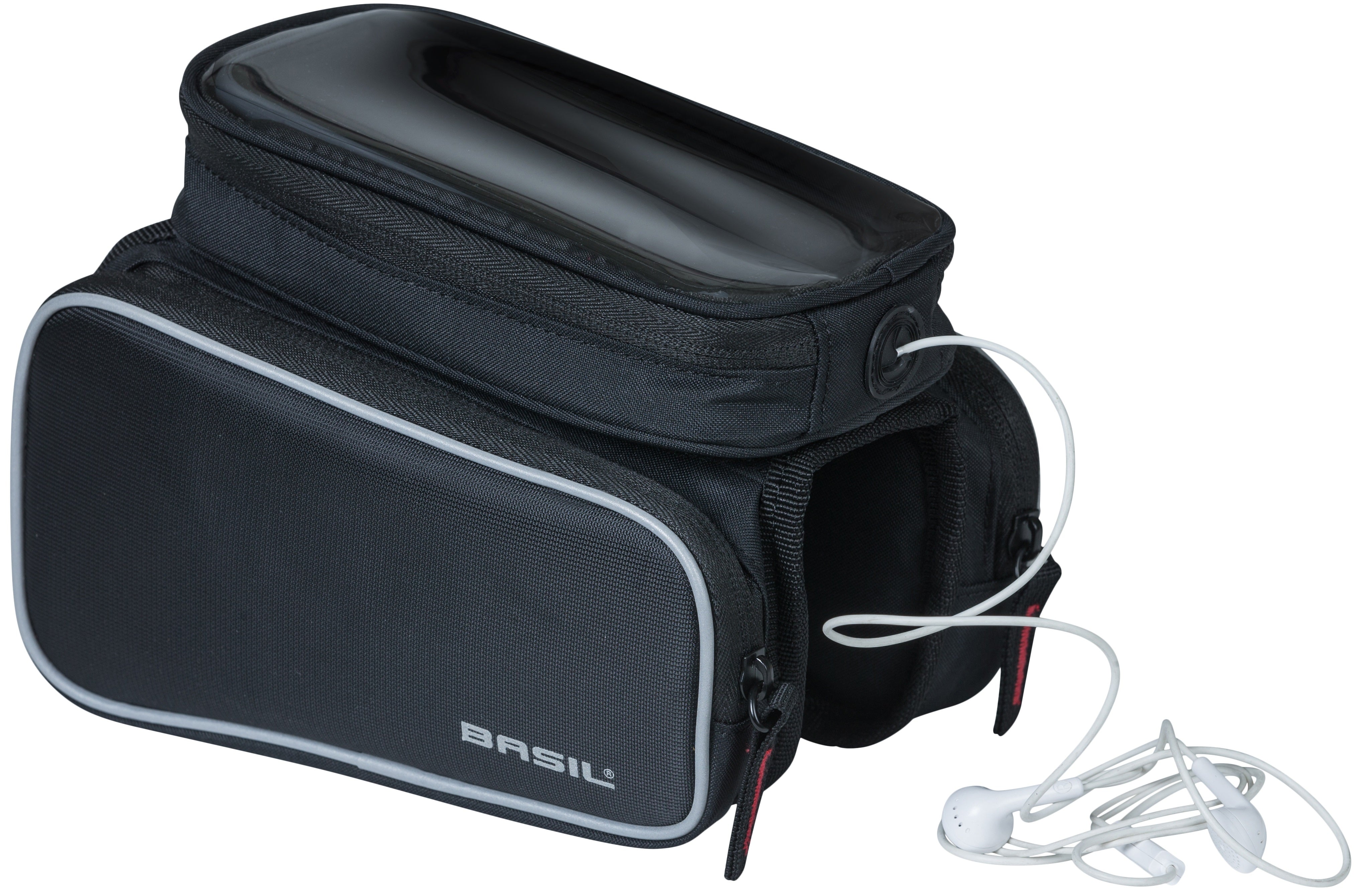 Frametas Basil Top Tube Sport Design Double 1,5 liter 20 x 13 x 17 cm - zwart