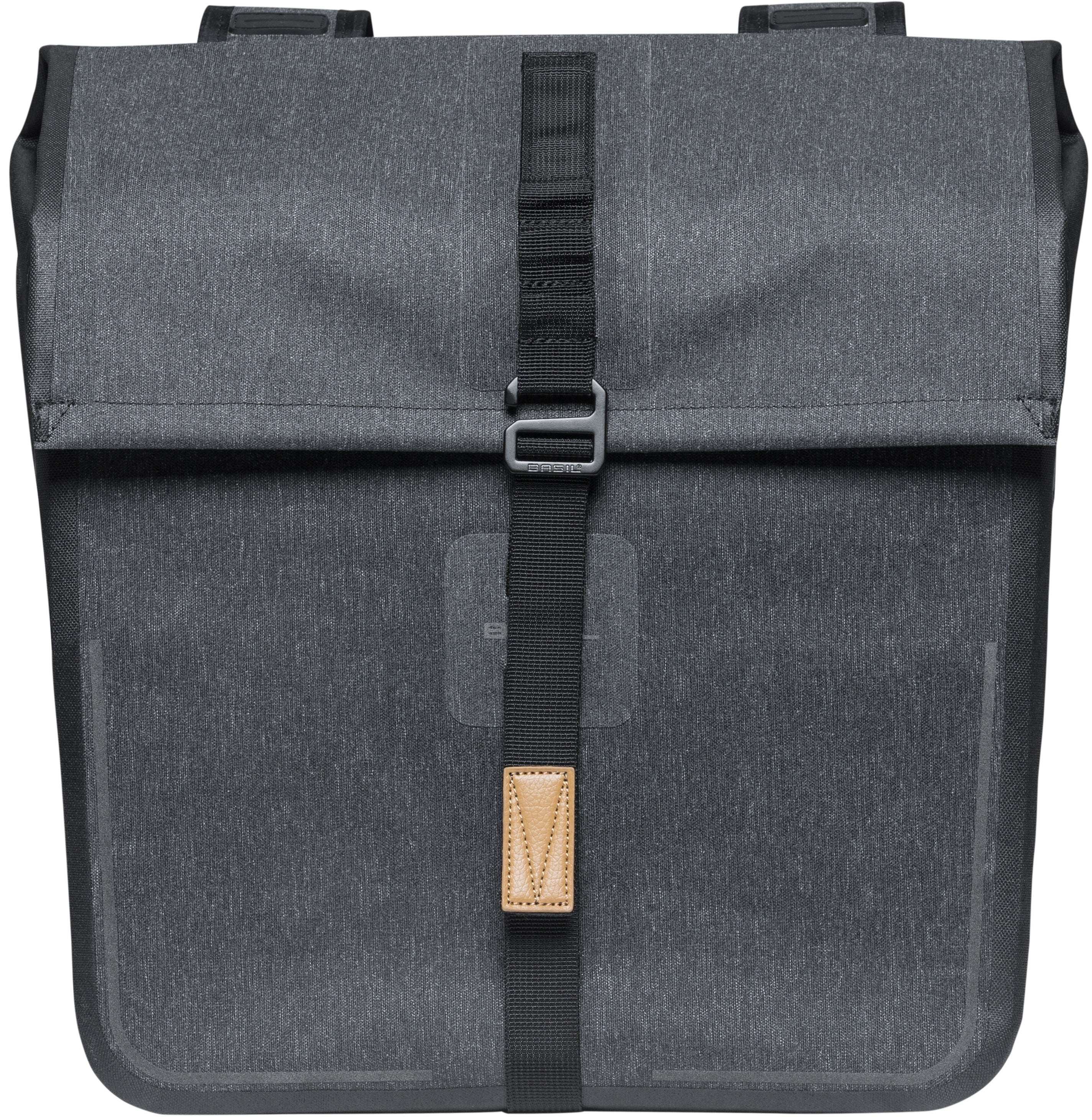 Dubbele fietstas Basil Urban Dry 50 liter 36 x 17 x 42 cm - charcoal melee