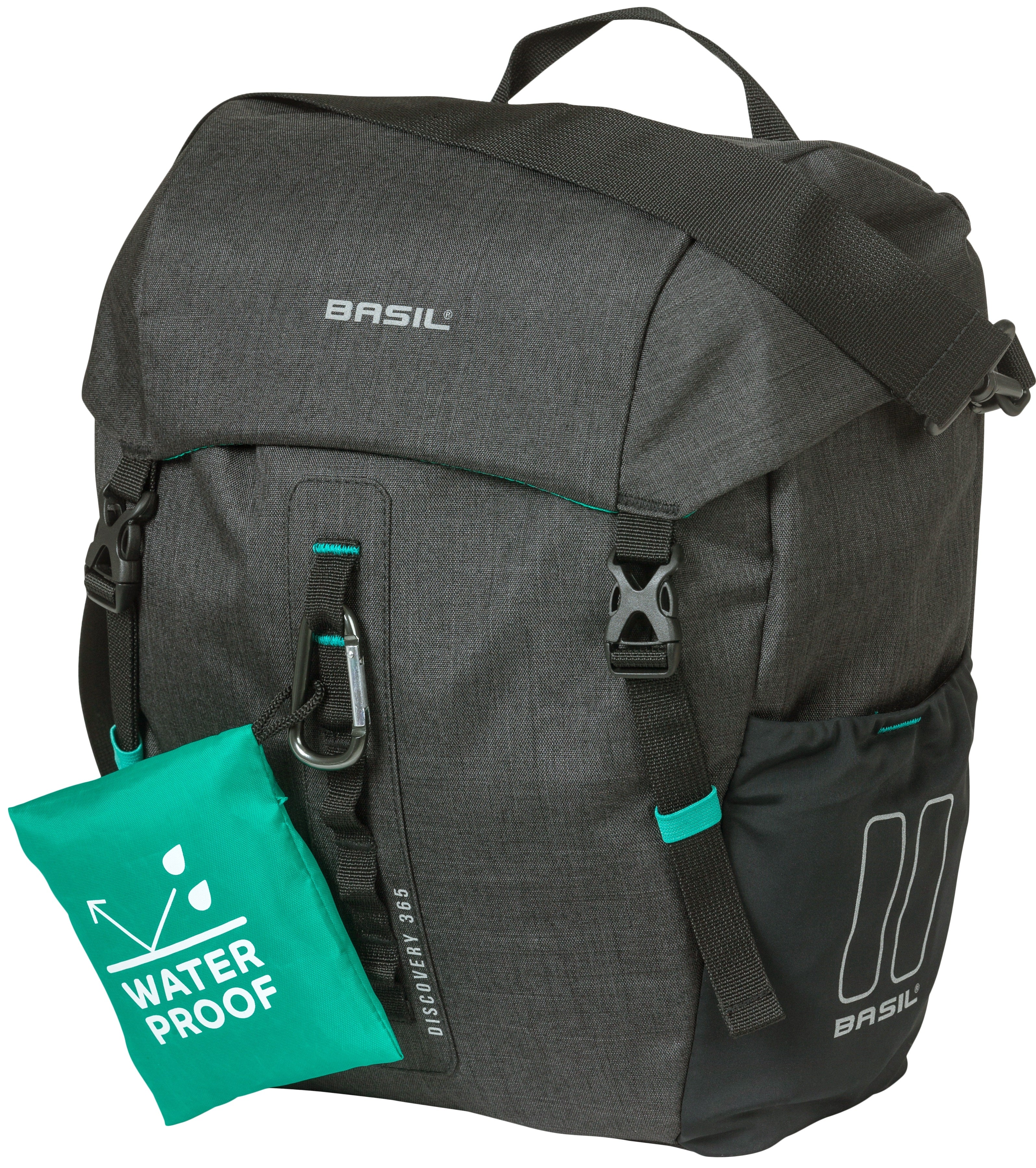 Enkele fietstas Basil Discovery 365D 9 liter 30 x 14 x 31 cm - black melee