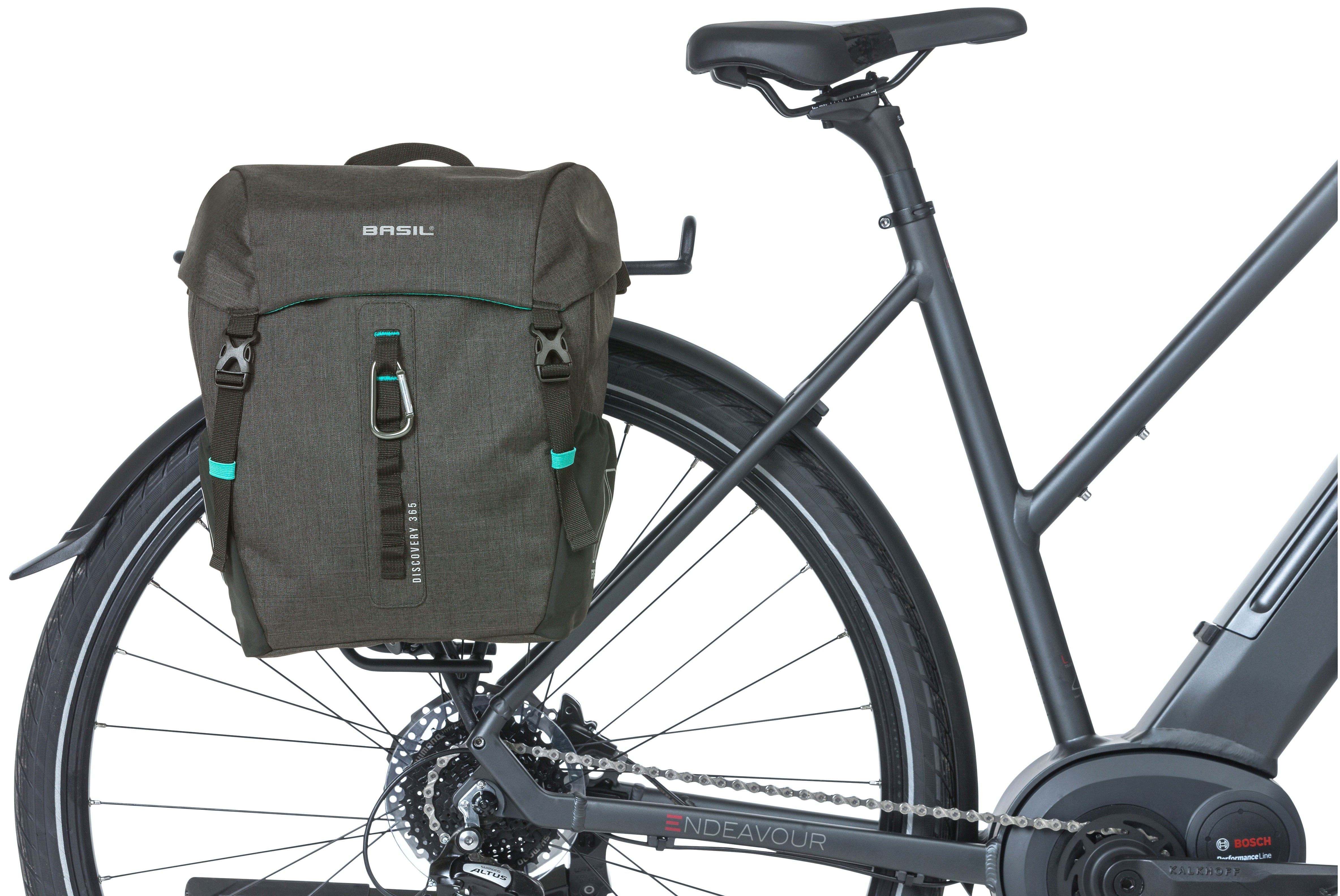 Enkele fietstas Basil Discovery 365D 9 liter 30 x 14 x 31 cm - black melee