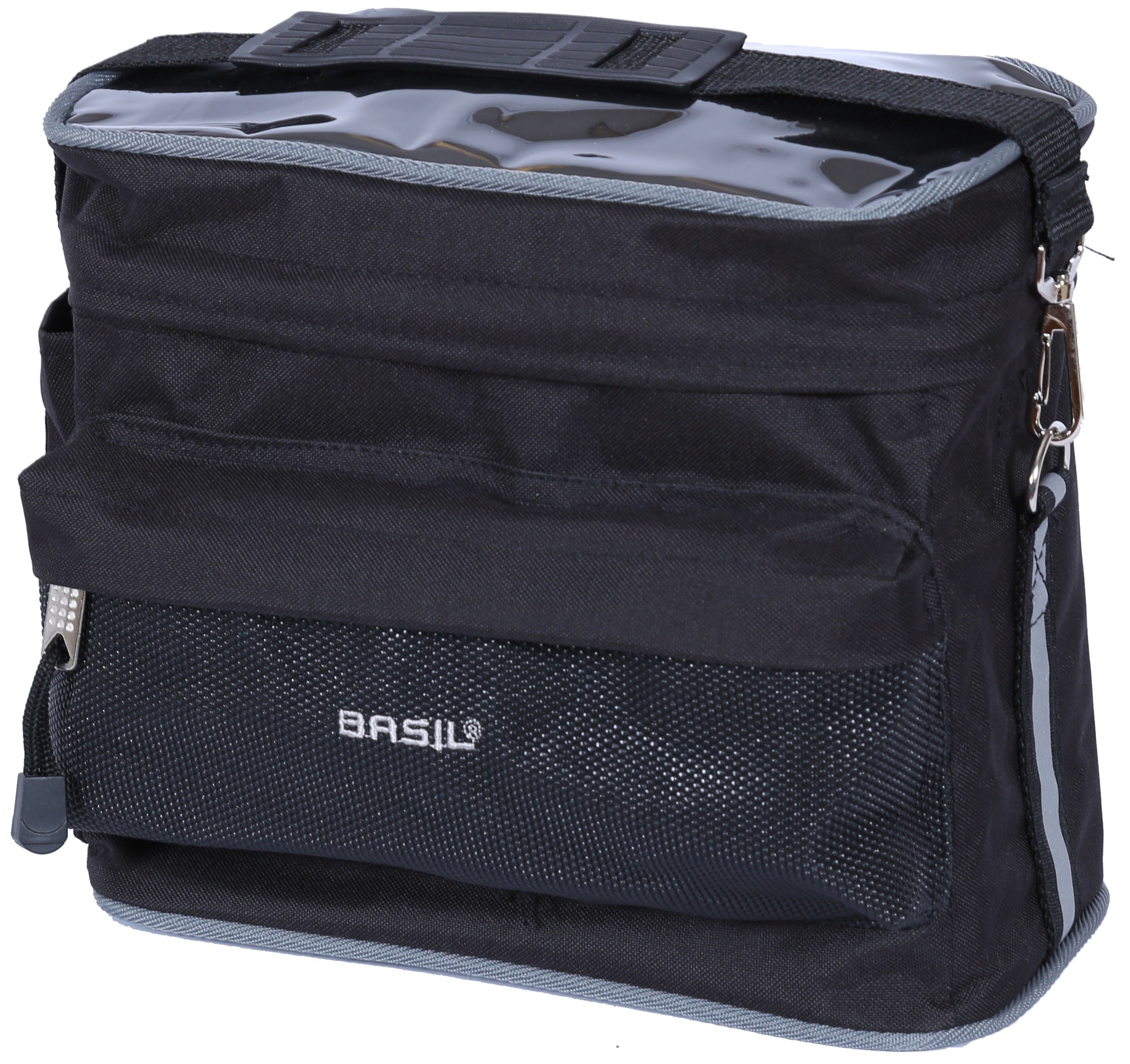 Stuurtas Basil Mali 8 liter 26 x 17 x 22 cm - zwart