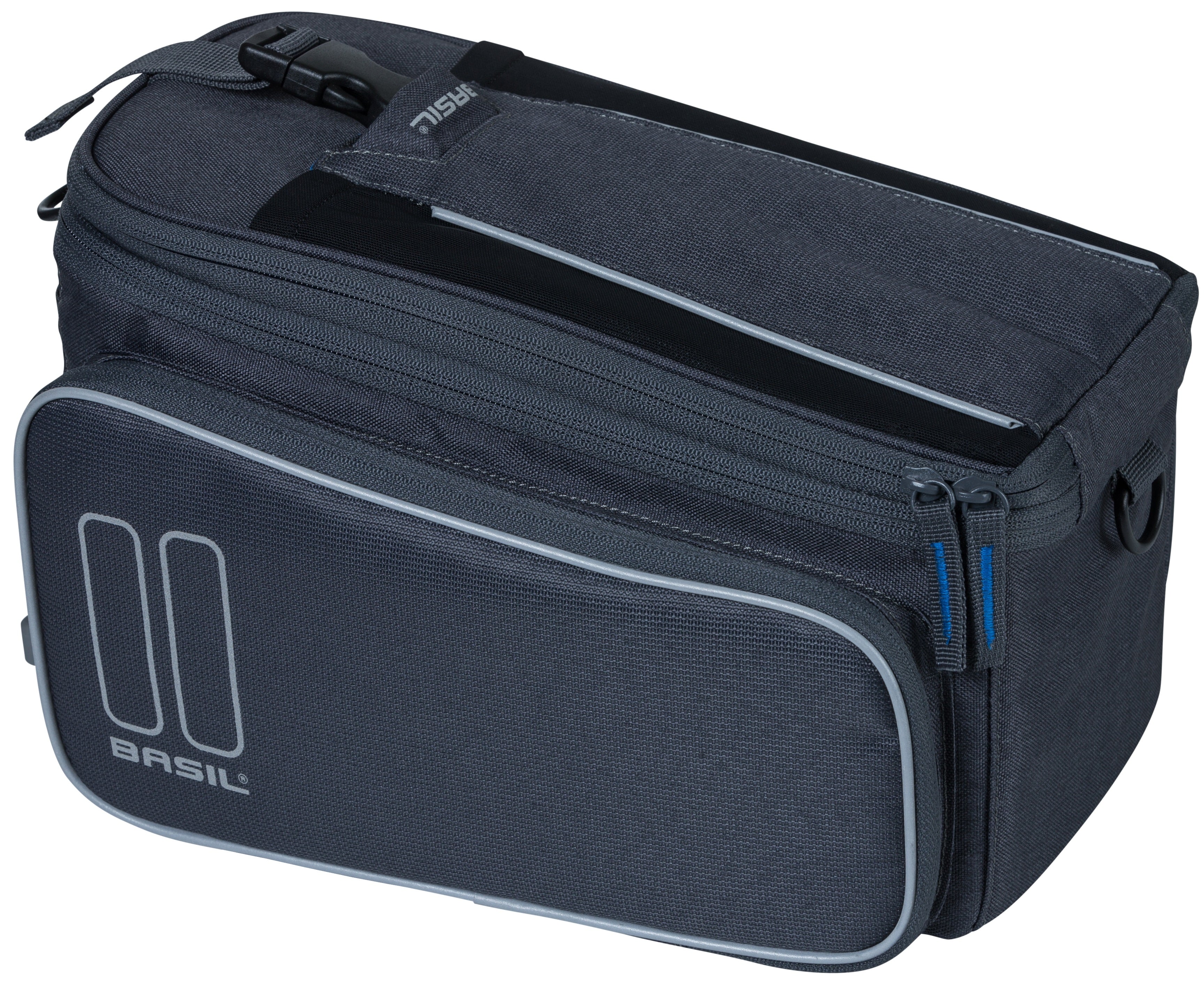 Bagagedragertas Basil Sport Design Trunkbag MIK 7 tot 15 liter 36 x 26 x 18 cm - graphite