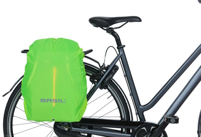 Fietsrugzak voor 13" laptop Basil B-Safe Commuter Nordlicht 13 liter 26 x 13 x 40 cm - olijfgroen