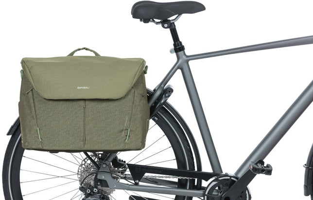Laptoptas Basil B-Safe Commuter Nordlicht 17 liter 41 x 14 x 32 cm - olijf groen