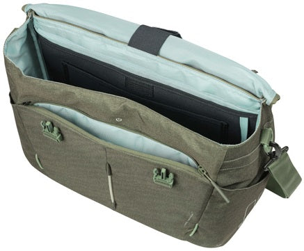 Laptoptas Basil B-Safe Commuter Nordlicht 17 liter 41 x 14 x 32 cm - olijf groen