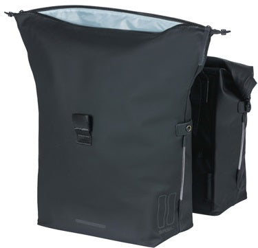 Dubbele fietstas Basil SoHo Nordlicht 41 liter 31 x 13 x 37 cm - zwart