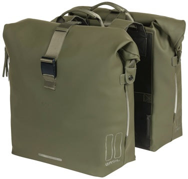 Dubbele fietstas Basil SoHo Nordlicht 41 liter 31 x 13 x 37 cm - zwart
