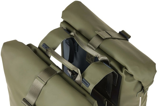 Dubbele fietstas Basil SoHo Nordlicht 41 liter 31 x 13 x 37 cm - zwart