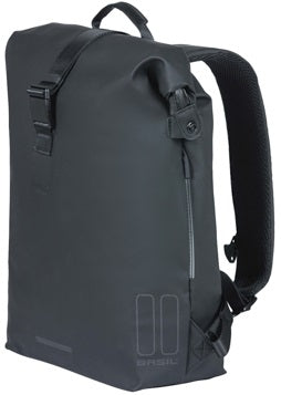 Fietsrugzak Basil SoHo Nordlicht 17 liter 31 x 14 x 37 cm - night zwart