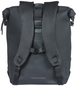 Fietsrugzak Basil SoHo Nordlicht 17 liter 31 x 14 x 37 cm - night zwart
