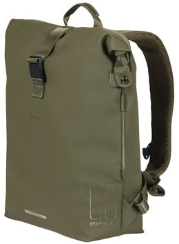 Fietsrugzak Basil SoHo Nordlicht 17 liter 31 x 14 x 37 cm - mosgroen