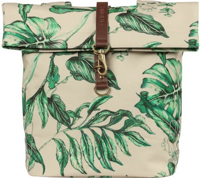 Dubbele fietstas Basil Ever-Green 28 tot 32 liter 28 x 16 x 35 cm - sandshell beige