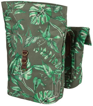 Dubbele fietstas Basil Ever-Green 28 tot 32 liter 28 x 16 x 35 cm - sandshell beige