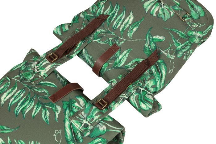 Dubbele fietstas Basil Ever-Green 28 tot 32 liter 28 x 16 x 35 cm - sandshell beige