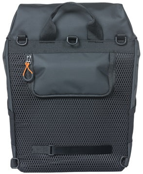 Fietsrugzak Basil Miles Tarpaulin 17 liter 31 x 17 x 44 cm - zwart/oranje