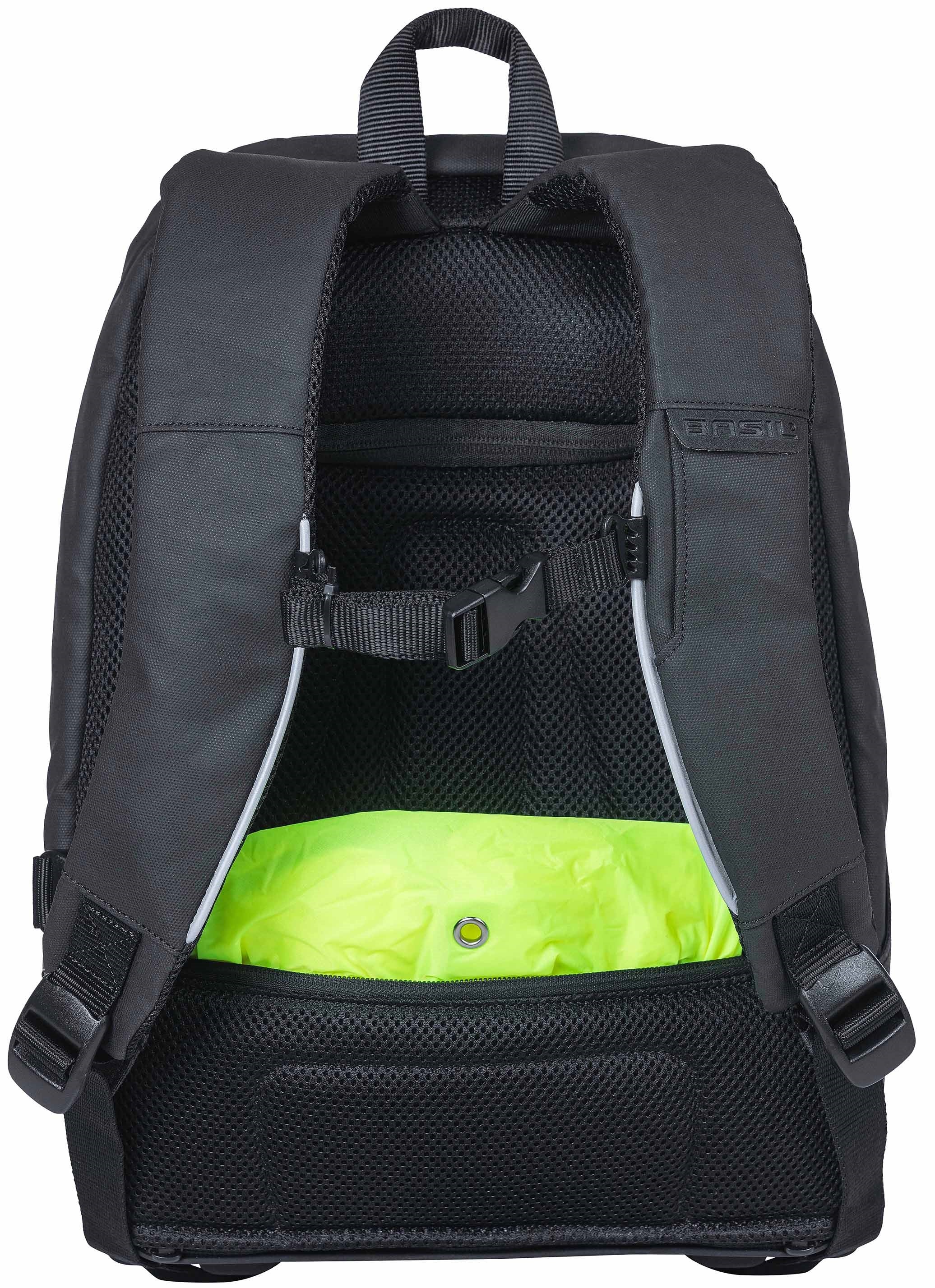 Fietsrugzak voor 13 inch laptop Basil B-Safe Commuter 13 liter 26 x 13 x 40 cm - zwart