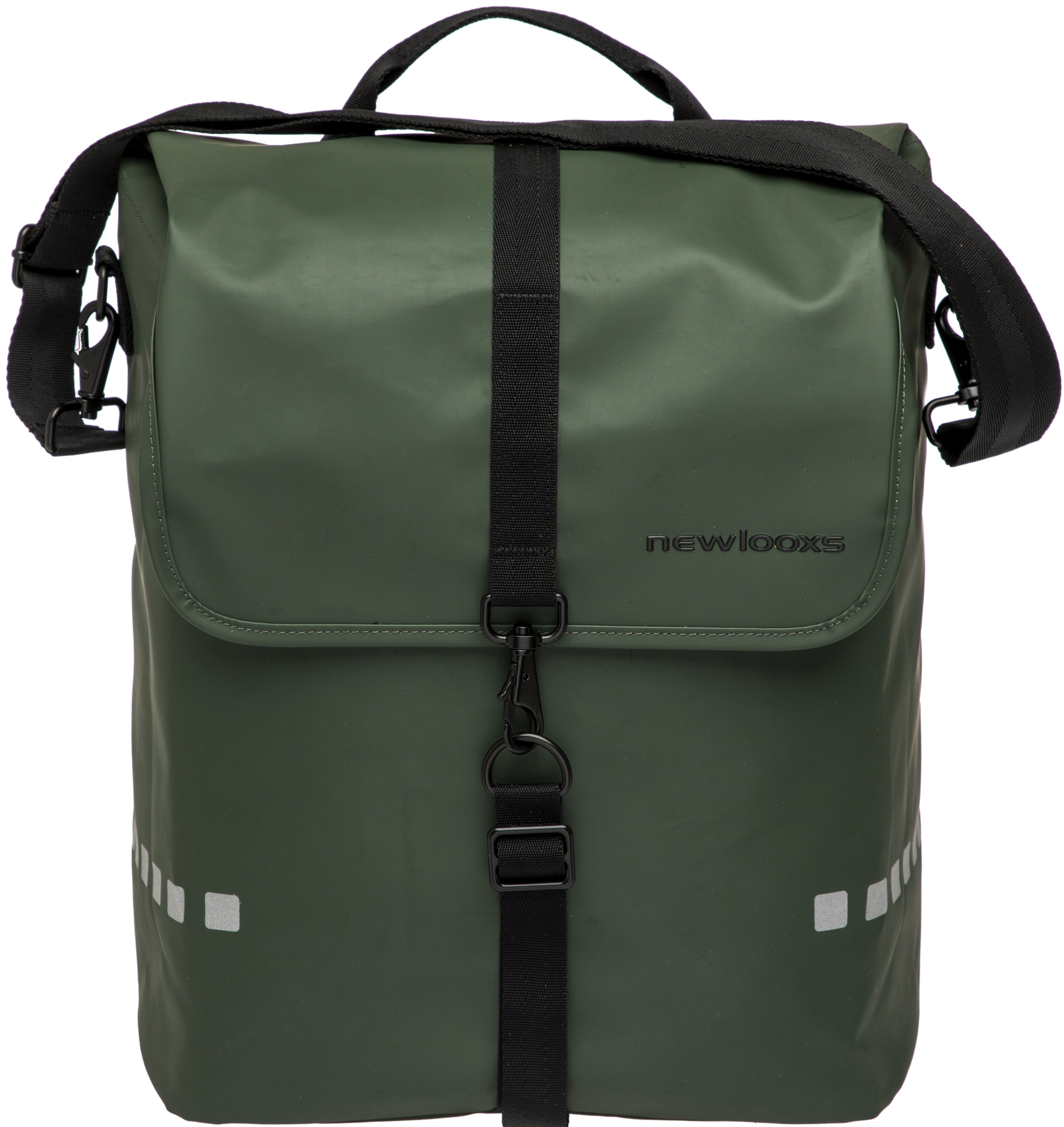 Fietstas New Looxs Odense 17,5 liter 32 x 16 x 38 cm - groen