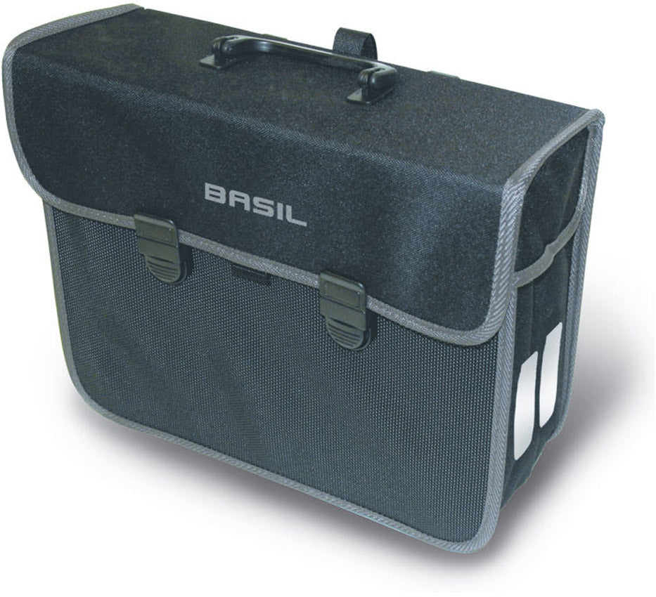 Fietstas Basil Malaga Pakaftas 13 liter 32x13x29cm - zwart