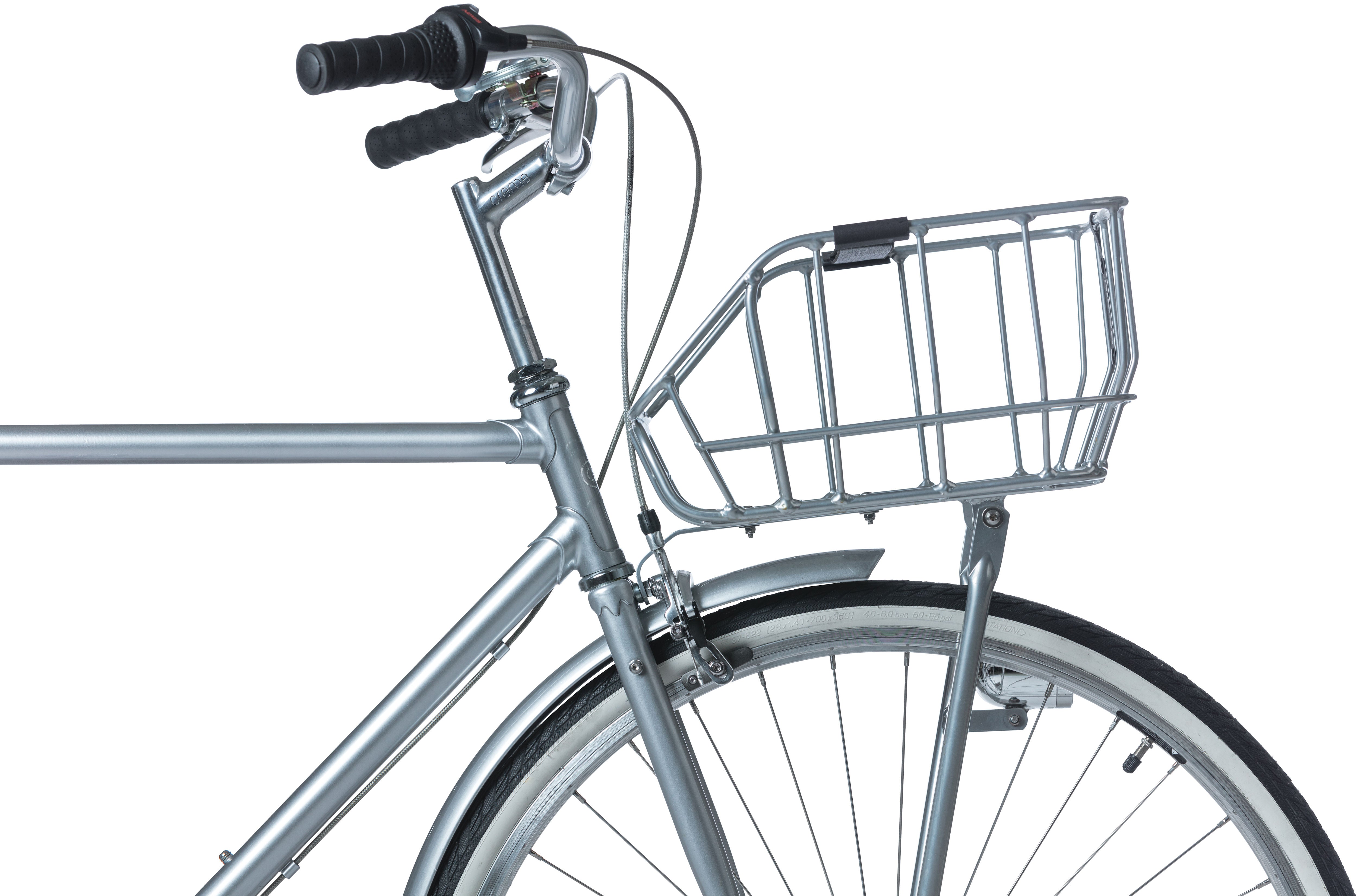 Fietsmand Basil Portland Front 25 liter 43 x 36 x 22 cm - chroom