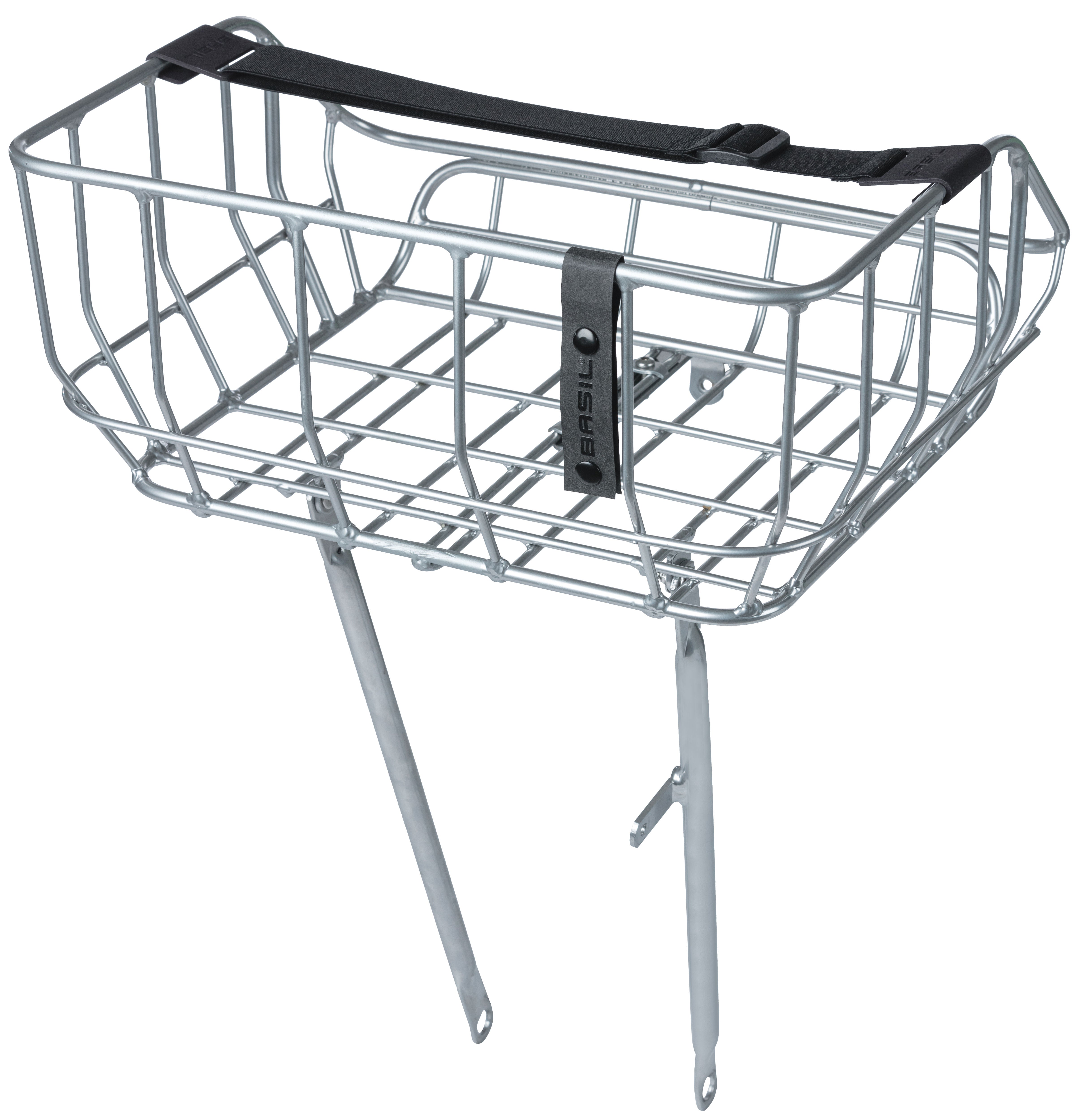 Fietsmand Basil Portland Front 25 liter 43 x 36 x 22 cm - chroom