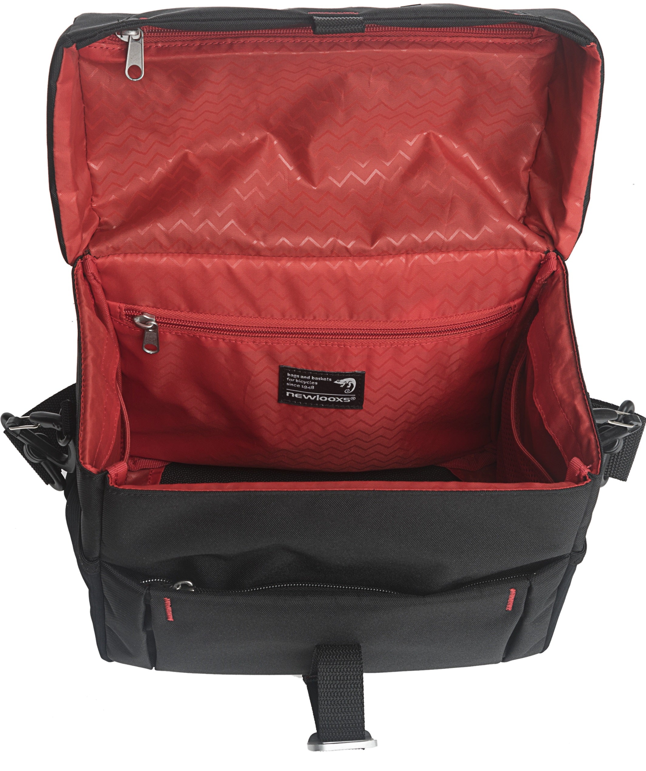 Stuurtas New Looxs Vigo Handlebar bag Klickfix 8,5 liter 26 x 15 x 22 cm - zwart