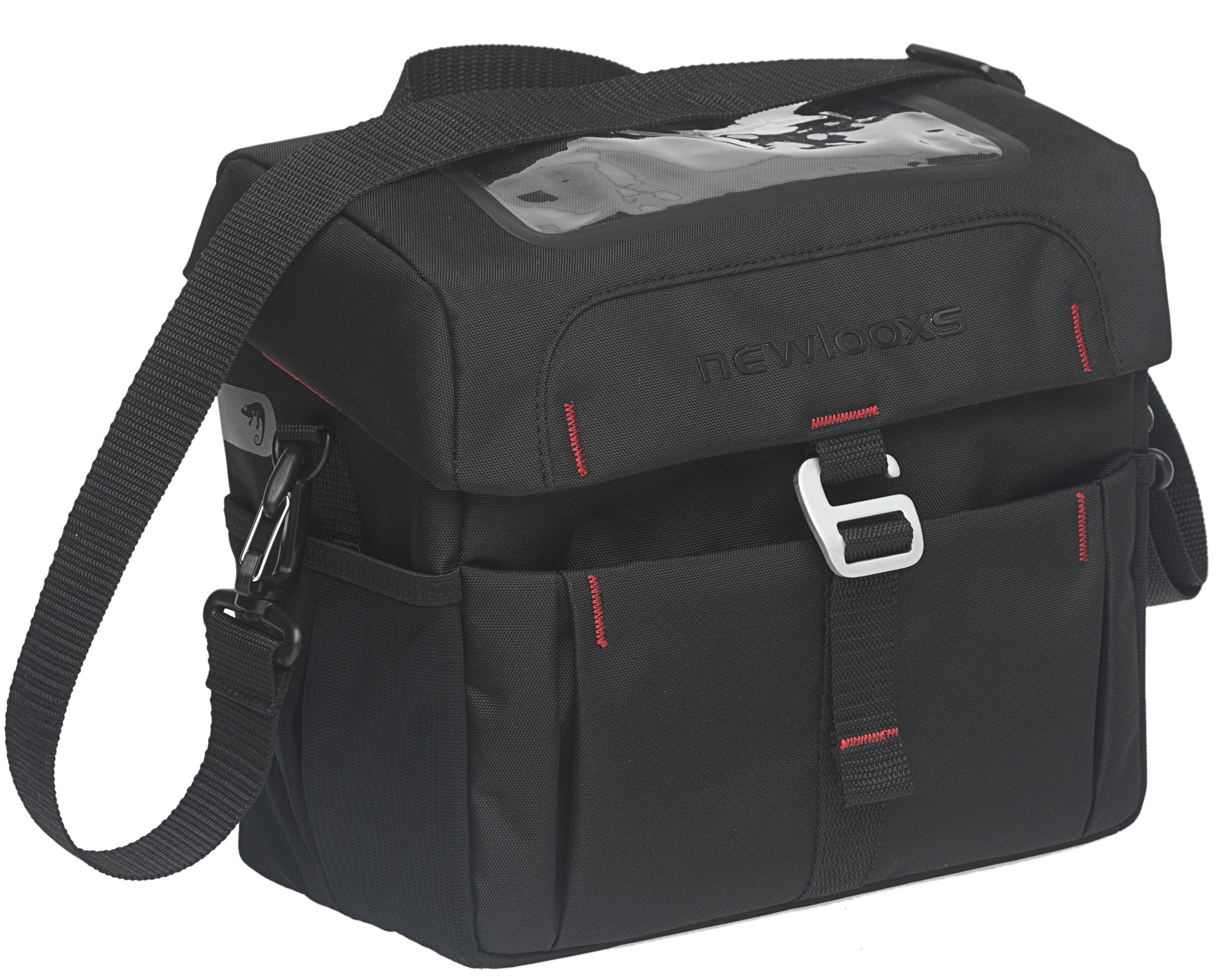 Stuurtas New Looxs Vigo Handlebar bag Klickfix 8,5 liter 26 x 15 x 22 cm - zwart