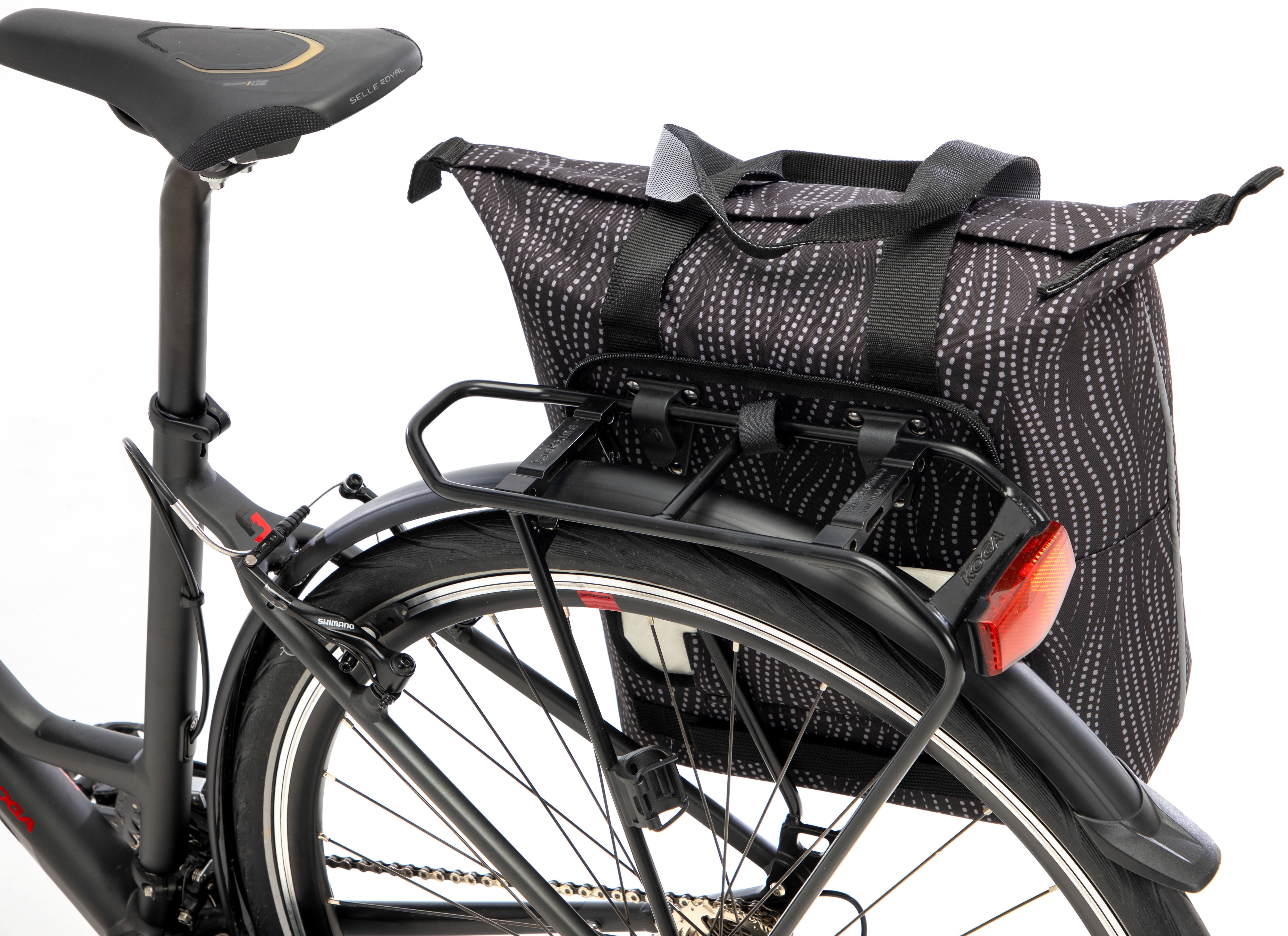 Fietsshopper New Looxs Kota Alma 24 liter - 45 x 18 x 36 cm - zwart