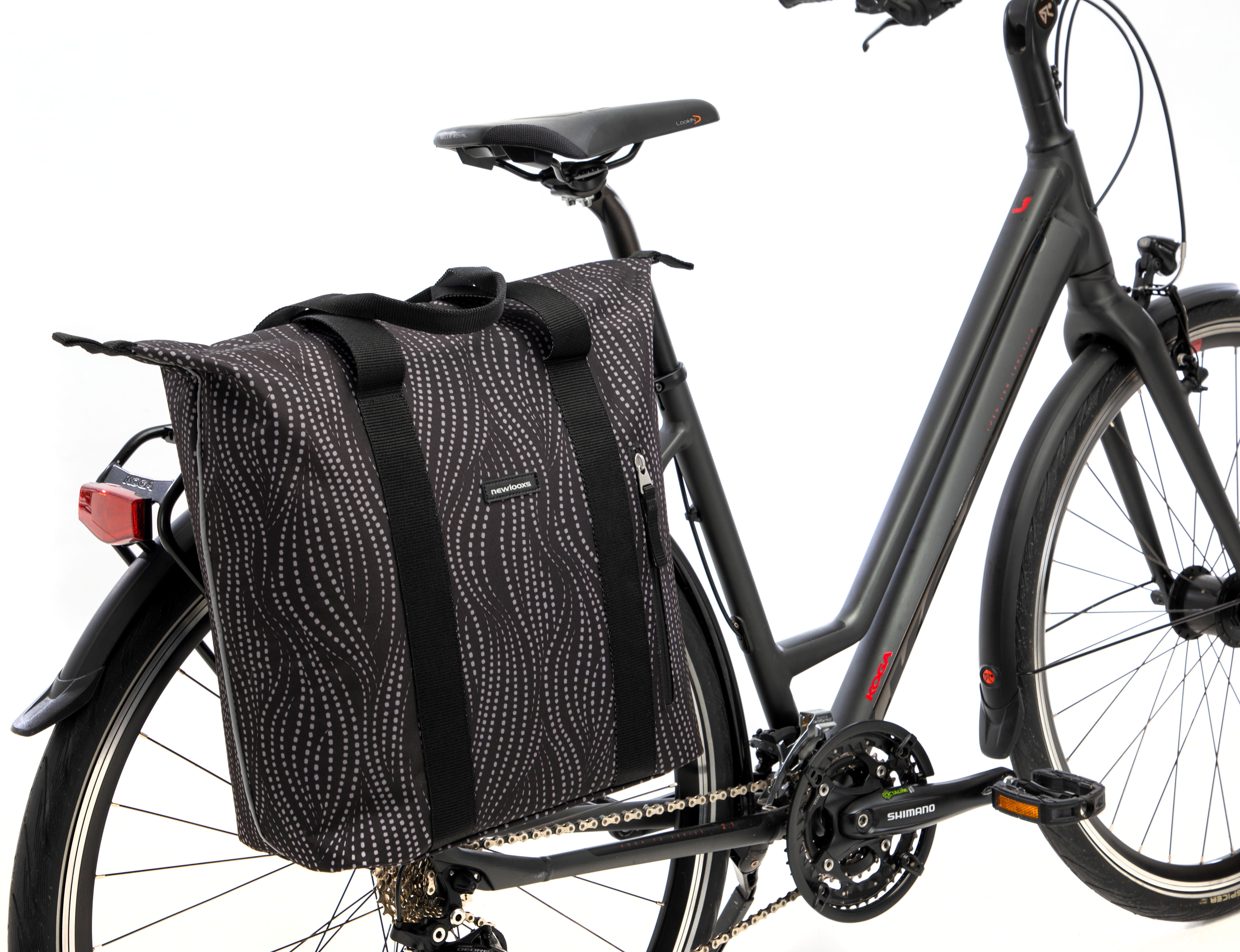 Fietsshopper New Looxs Kota Alma 24 liter - 45 x 18 x 36 cm - zwart