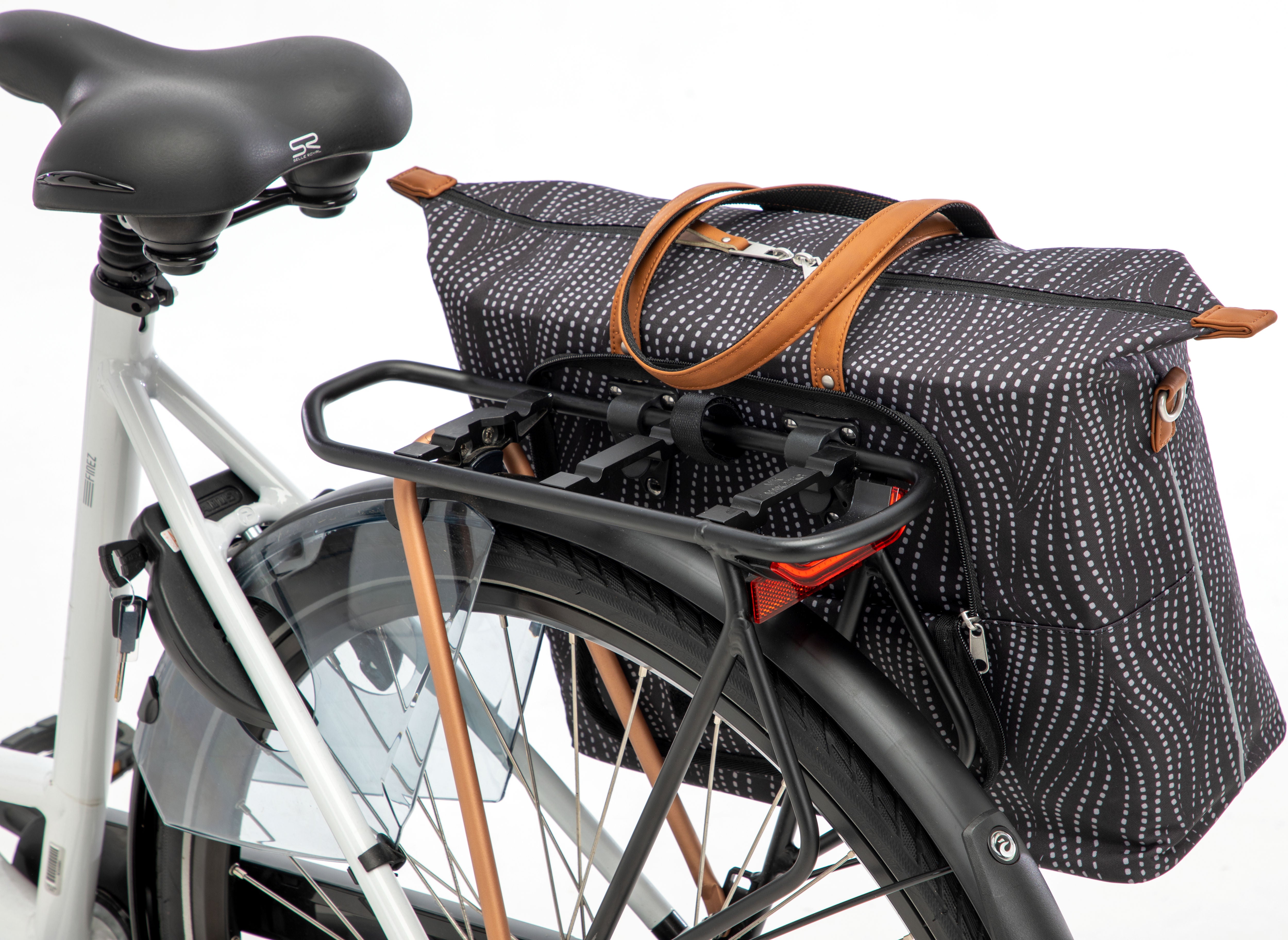 Fietsshopper New Looxs Tendo Alma 21 liter - 34 x 18 x 44 cm - zwart