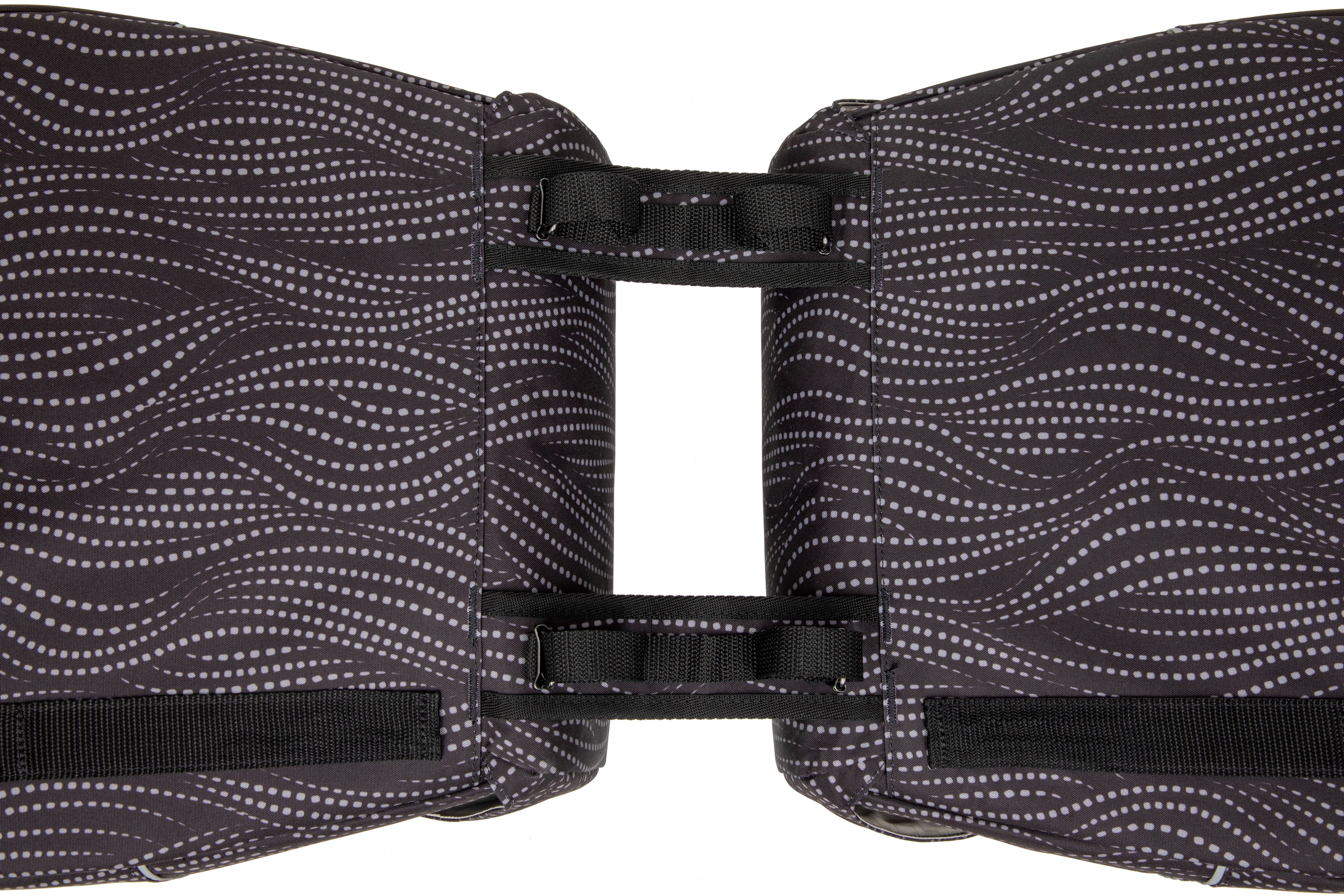 Dubbele fietstas New Looxs Joli Alma 37 liter - 38 x 18 x 30 cm (2x) - zwart