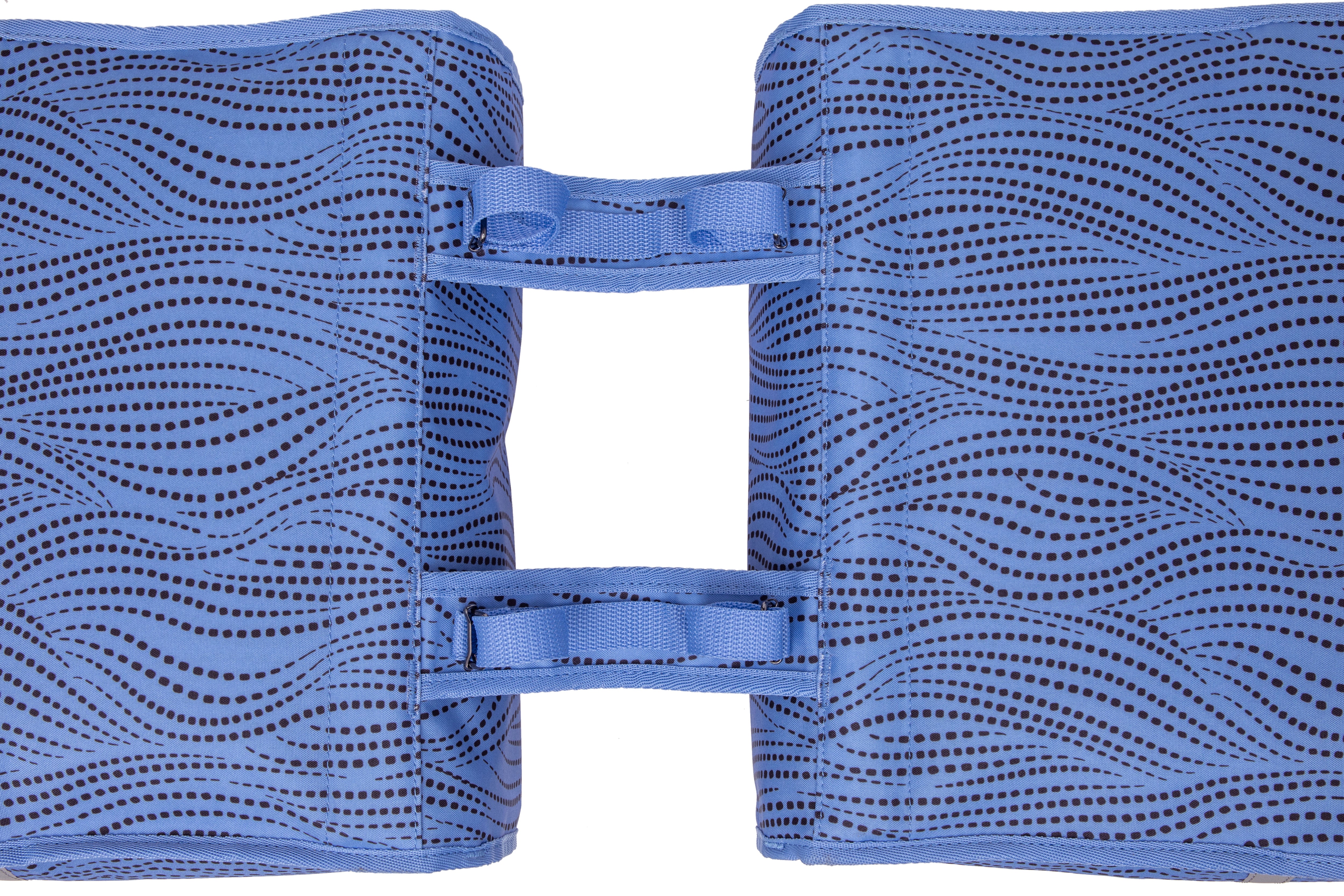 Dubbele fietstas New Looxs Fiori Alma 30 liter - 37 x 12,5 x 33 cm (x2) - blauw