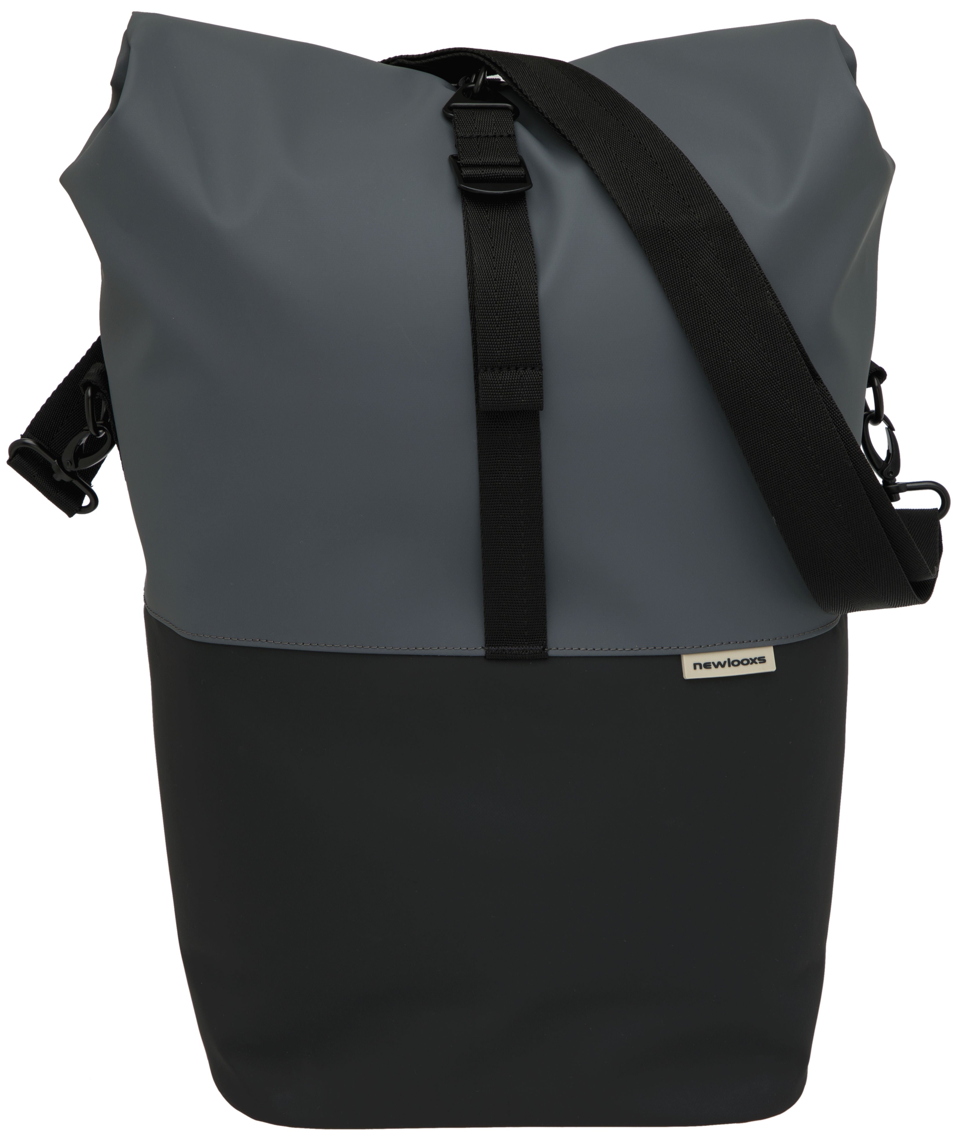 Fietsshopper New Looxs Nyborg 17 liter 30 x 17 x 37 cm - donkergrijs/zwart