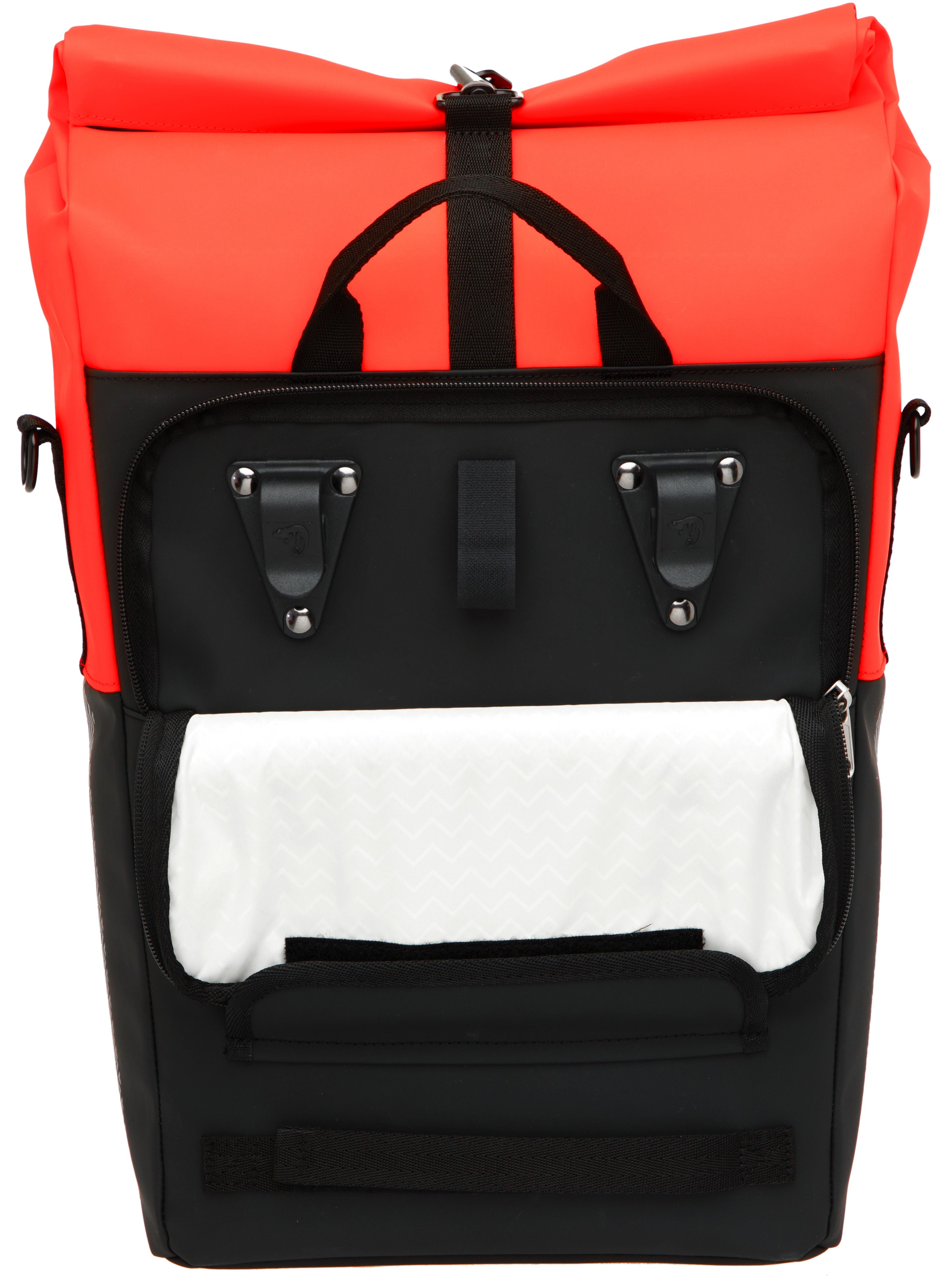 Fietsshopper New Looxs Nyborg 17 liter 30 x 17 x 37 cm - rood/zwart
