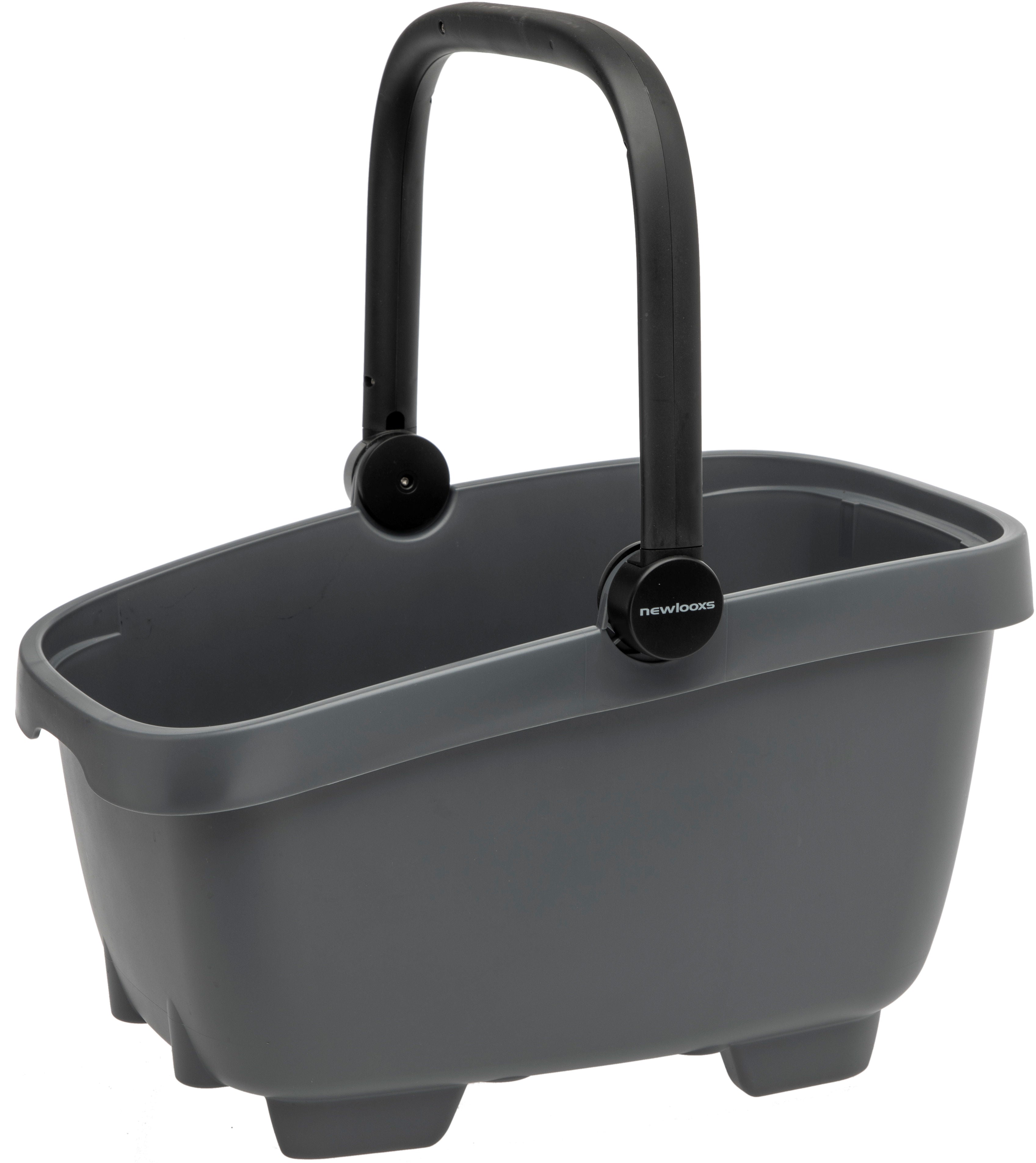 Gerecyclede (honden)fietsmand New Looxs Clipper Racktime 2.0 - anthraciet