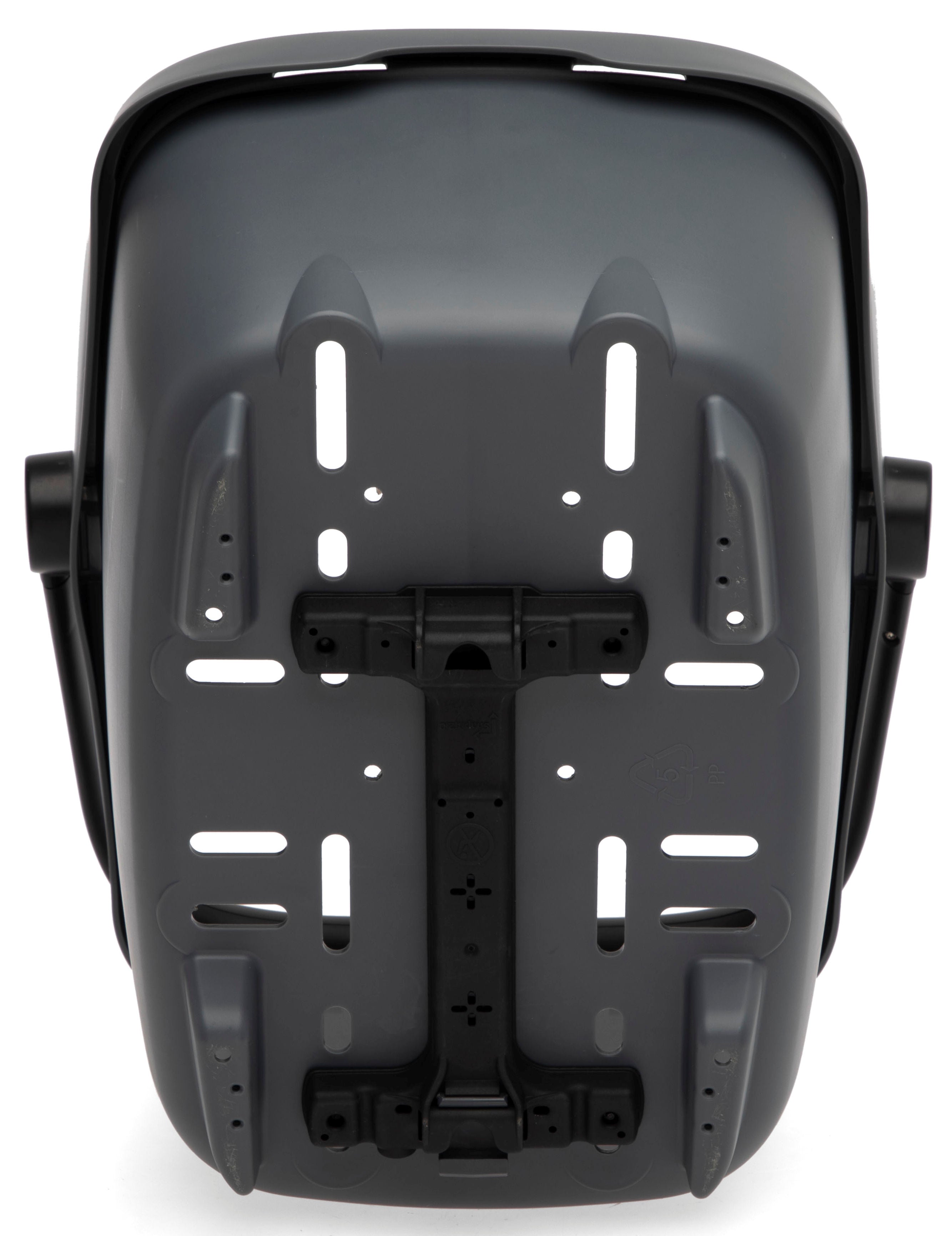 Gerecyclede (honden)fietsmand New Looxs Clipper Racktime 2.0 - anthraciet