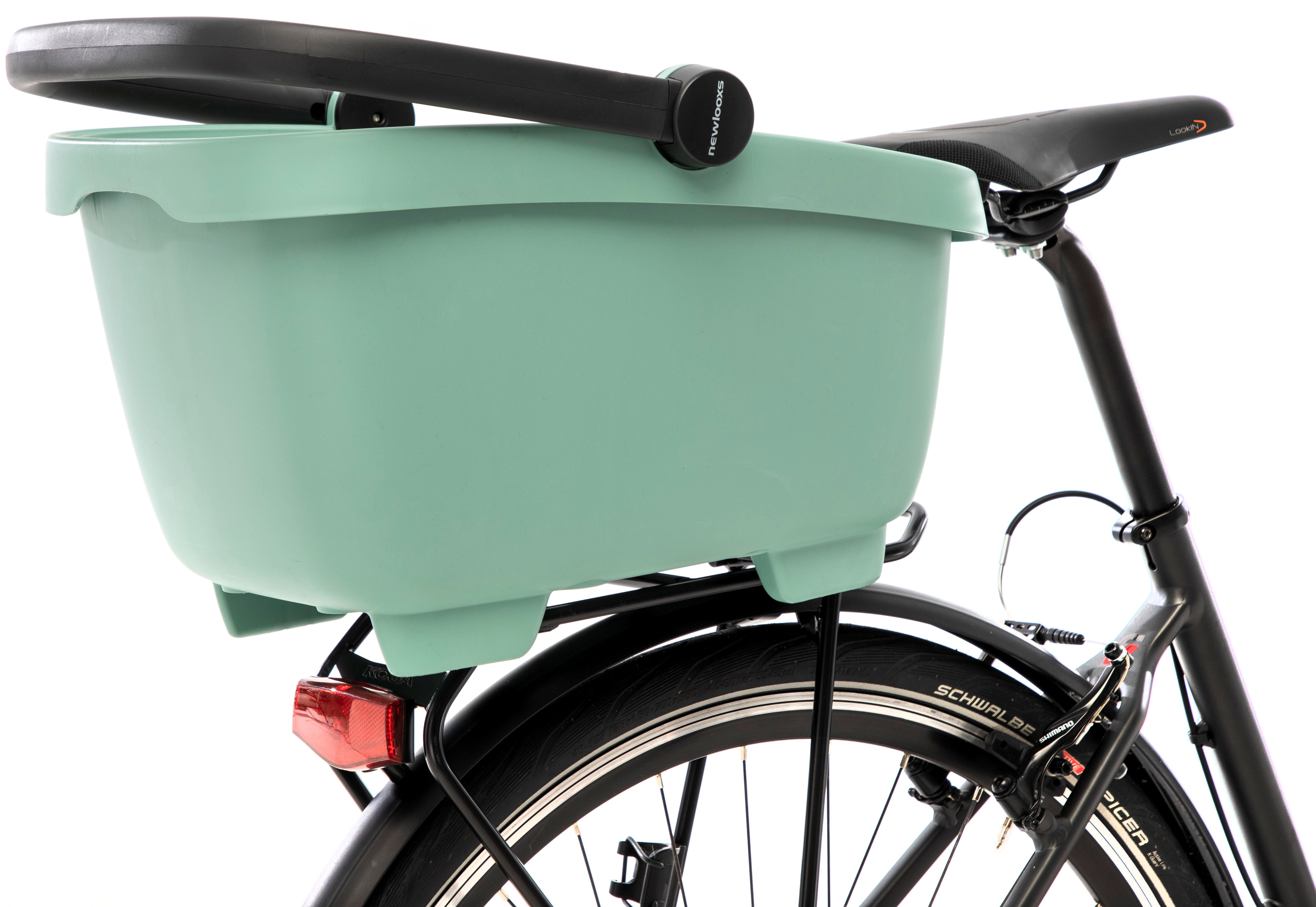 Gerecyclede (honden)fietsmand New Looxs Clipper Racktime 2.0 - groen