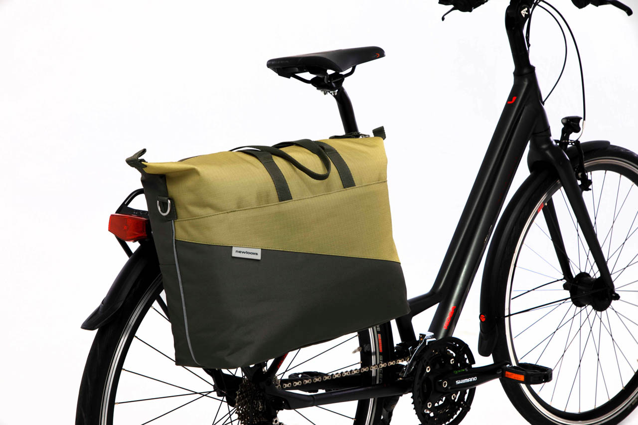 Laptoptas New Looxs Tendo 21 liter 34 x 18 x 44 cm - olijf/geel