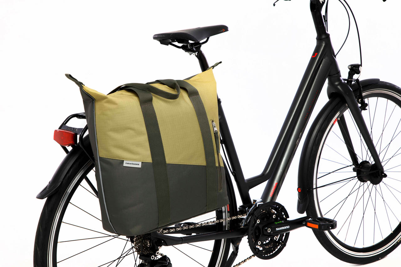 Fietsshopper New Looxs Kota 24 liter 45 x 18 x 36 cm - olijf/geel
