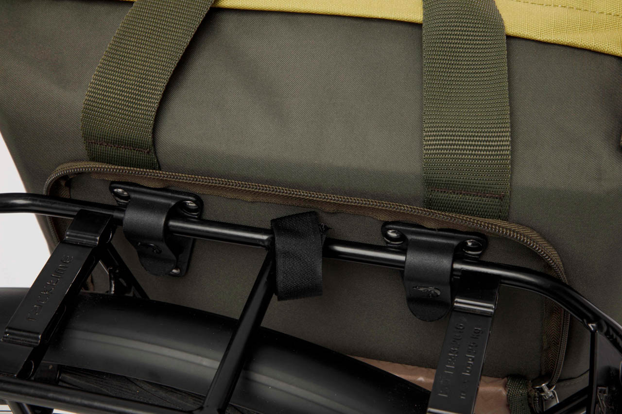 Fietsshopper New Looxs Kota 24 liter 45 x 18 x 36 cm - olijf/geel