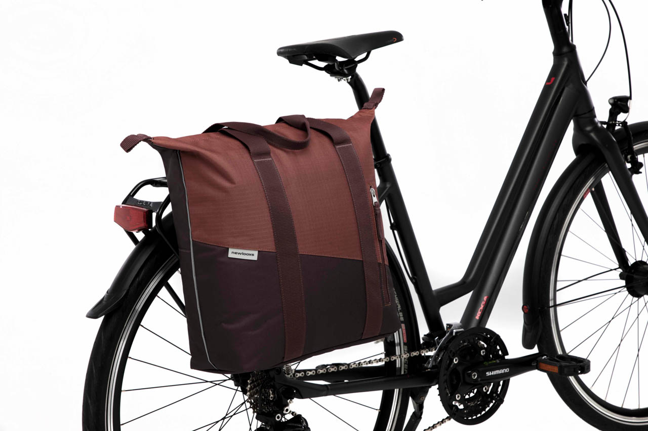 Fietsshopper New Looxs Kota 24 liter 45 x 18 x 36 cm - burgundy/rust