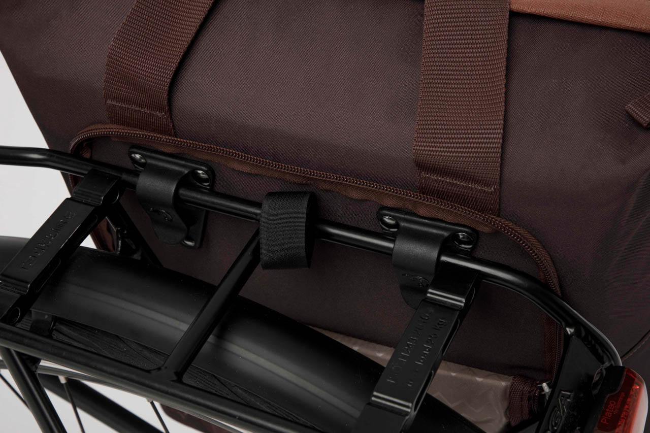 Fietsshopper New Looxs Kota 24 liter 45 x 18 x 36 cm - burgundy/rust