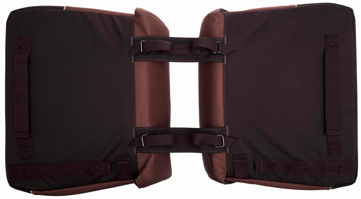 Dubbele fietstas New Looxs Joli 37 liter 38 x 18 x 29 cm (2x) - olijf/geel