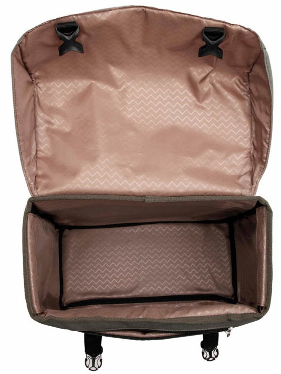 Dubbele fietstas New Looxs Joli 37 liter 38 x 18 x 29 cm (2x) - olijf/geel