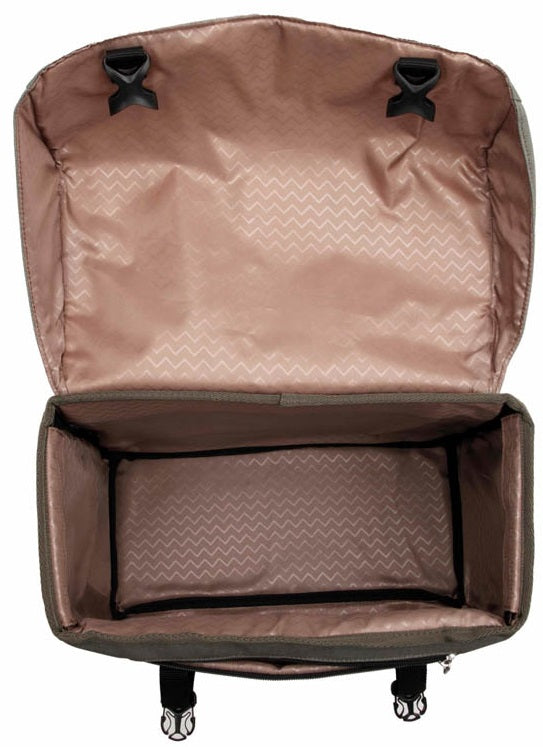 Dubbele fietstas New Looxs Joli 37 liter 38 x 18 x 29 cm (2x) - olijf/geel