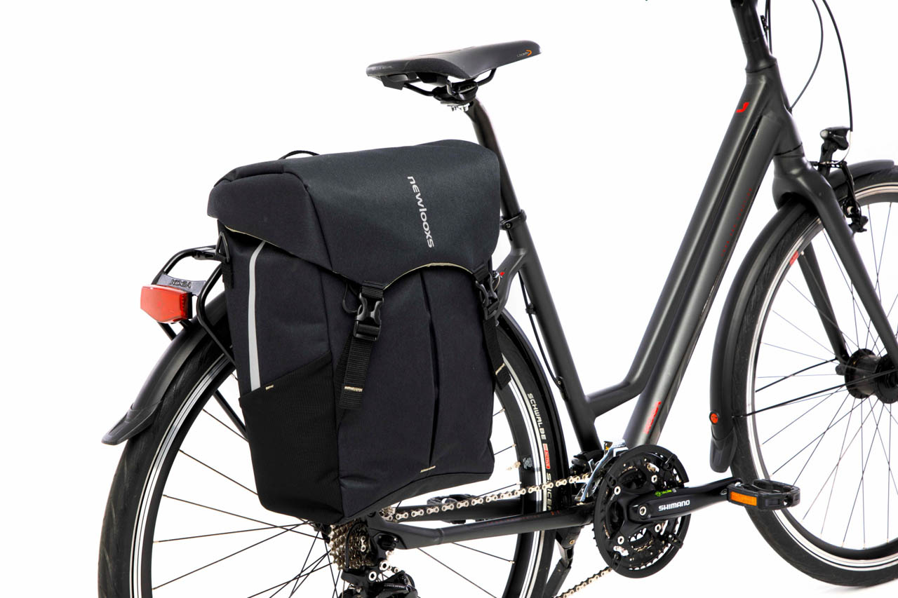 Enkele fietstas New Looxs Sports 20 liter 32 x 18 x 40 cm - zwart