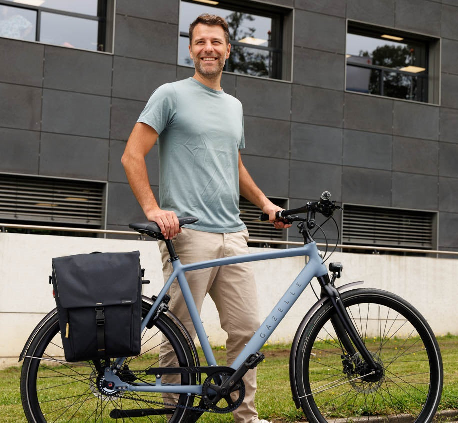 Enkele fietstas New Looxs Tulum 16 liter 35 x 17 x 37cm - zwart