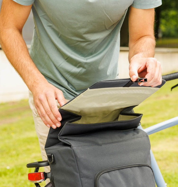 Enkele fietstas New Looxs Tulum 16 liter 35 x 17 x 37cm - zwart