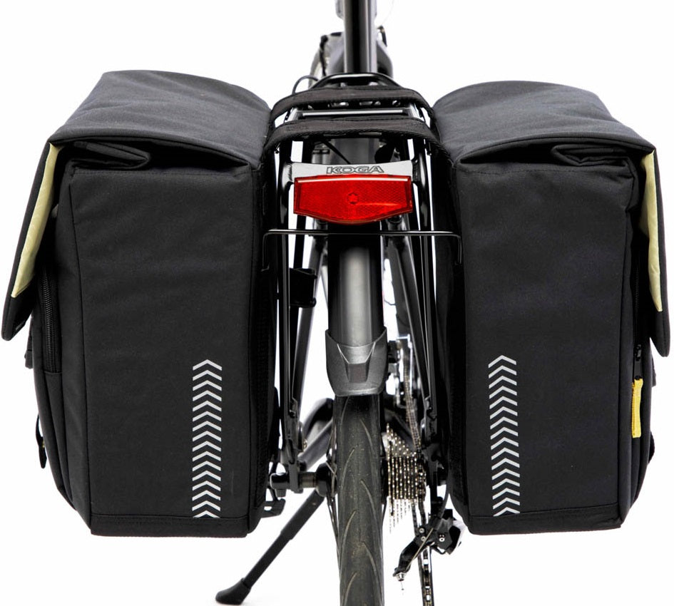 Dubbele fietstas New Looxs Tulum 32 liter 35 x 17 x 37 cm (2x) - zwart